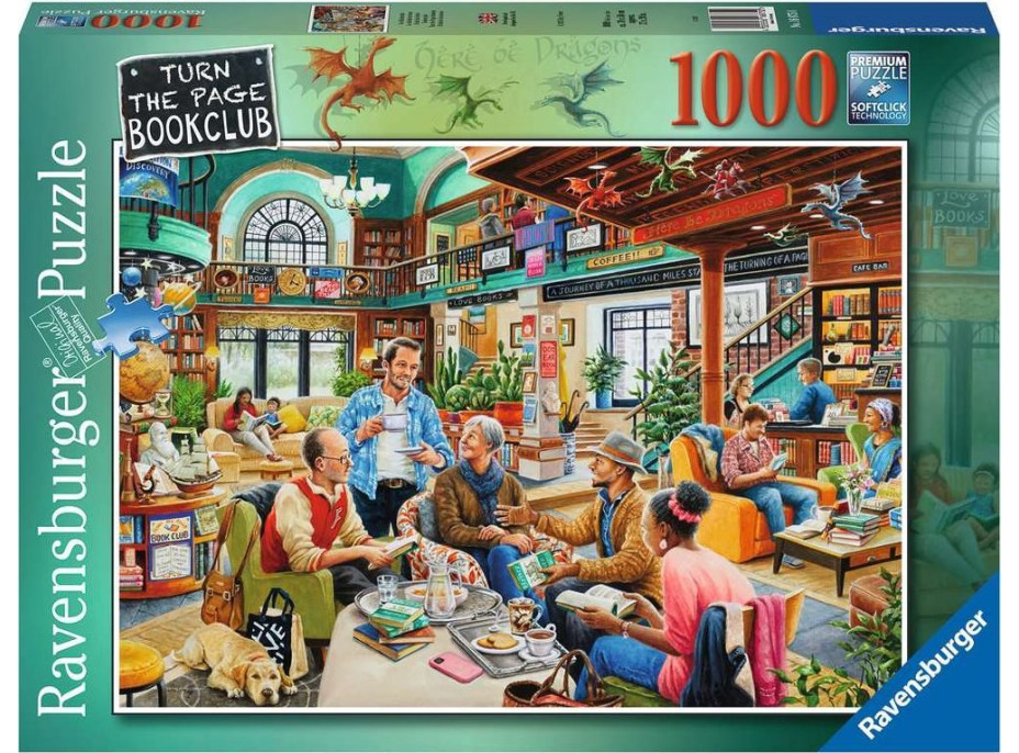 RAVENSBURGER Puzzle Knižný klub Turn the Page 1000 dielikov