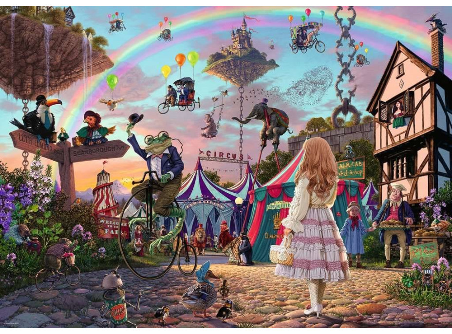 RAVENSBURGER Puzzle Kúzelný cirkus 1000 dielikov