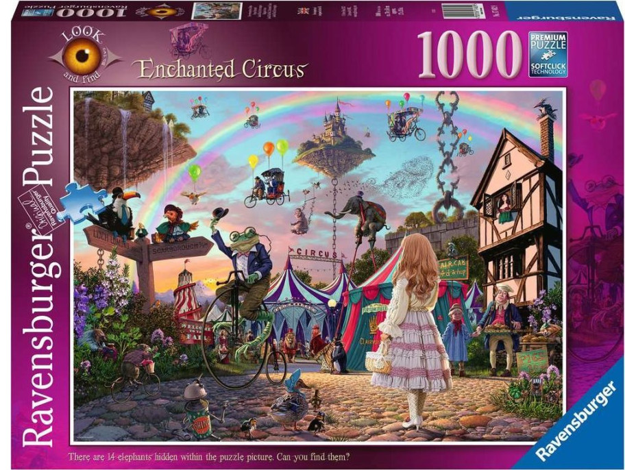 RAVENSBURGER Puzzle Kúzelný cirkus 1000 dielikov