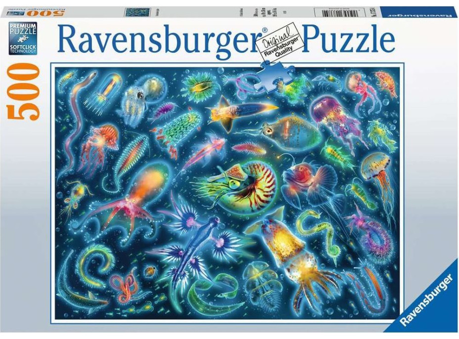 RAVENSBURGER Puzzle Medúzy 500 dielikov