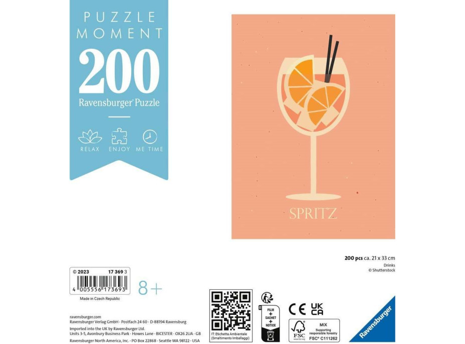 RAVENSBURGER Puzzle Moment: Drink 200 dielikov