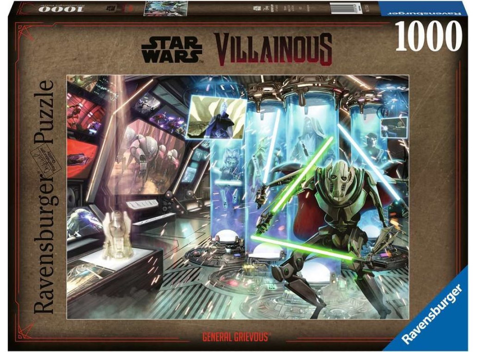 RAVENSBURGER Puzzle Star Wars Záporáci: General Griveous 1000 dielikov