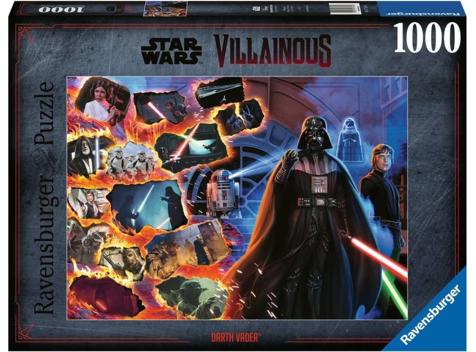 RAVENSBURGER Puzzle Star Wars Záporáci: Darth Vader 1000 dielikov