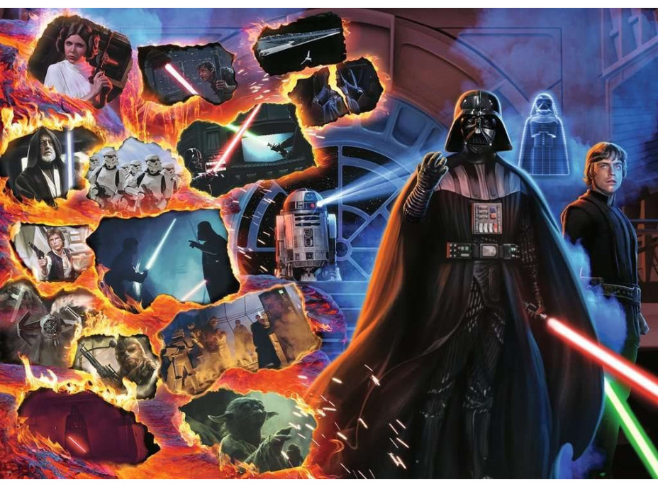 RAVENSBURGER Puzzle Star Wars Záporáci: Darth Vader 1000 dielikov