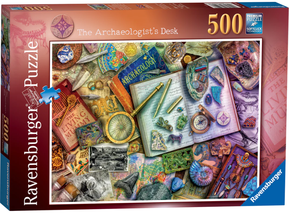 RAVENSBURGER Puzzle Stôl archeológa 500 dielikov