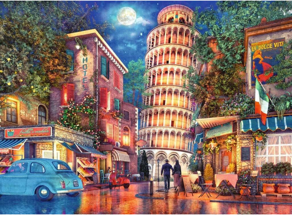 RAVENSBURGER Puzzle Uličky v Pise 500 dielikov