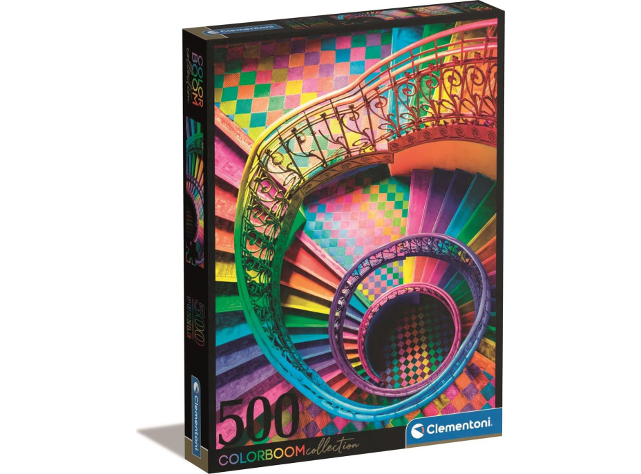 CLEMENTONI Puzzle ColorBoom: Schodisko 500 dielikov