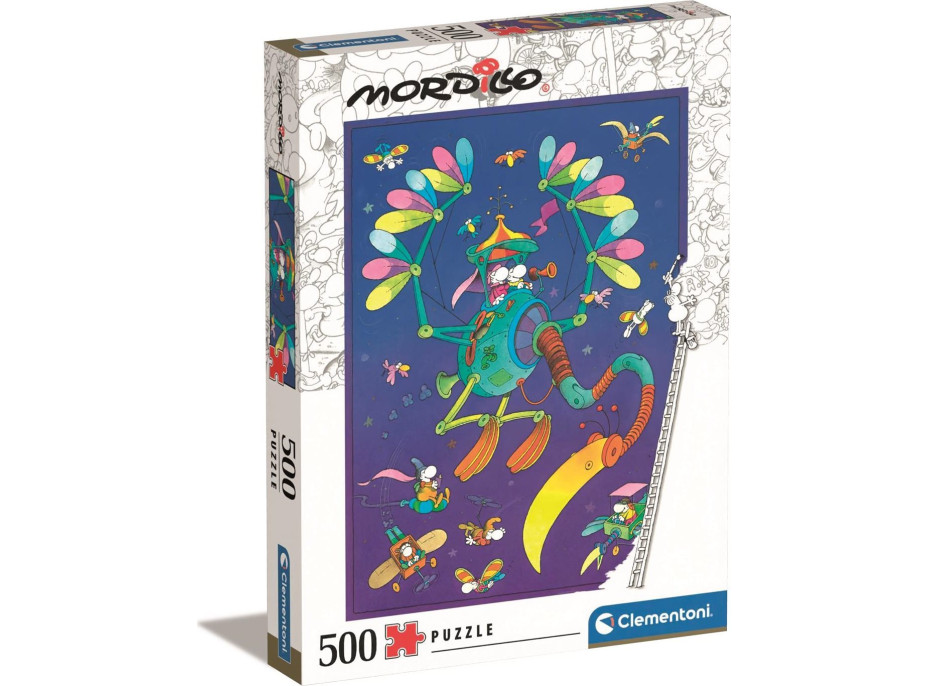 CLEMENTONI Puzzle Mordillo: Cesta 500 dielikov