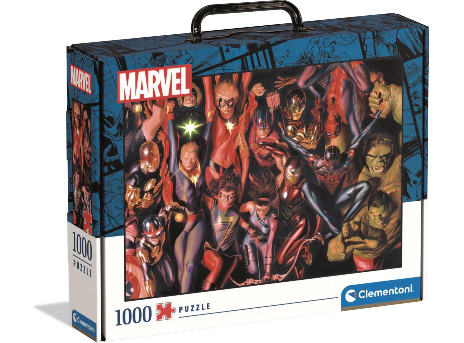 CLEMENTONI Puzzle v kufríku: Avengers 1000 dielikov