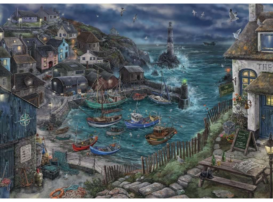 RAVENSBURGER Únikové EXIT puzzle Rybárska dedina 759 dielikov