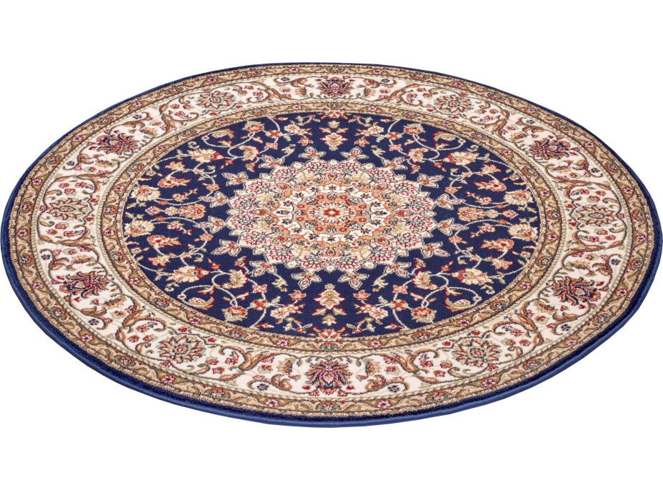 Kusový koberec Herat 105279 Blue Cream kruh