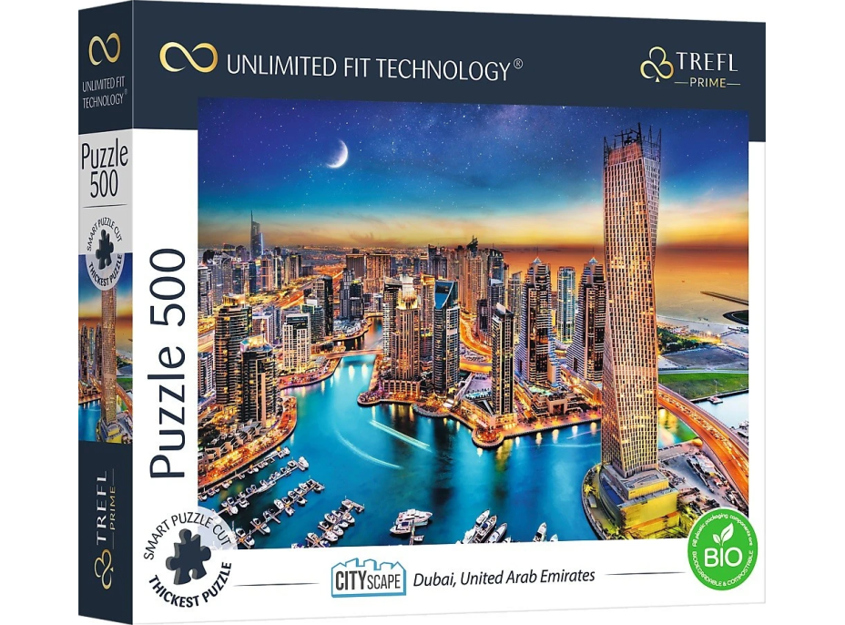 TREFL Puzzle UFT Cityscape: Dubai, Spojené arabské emiráty 500 dielikov