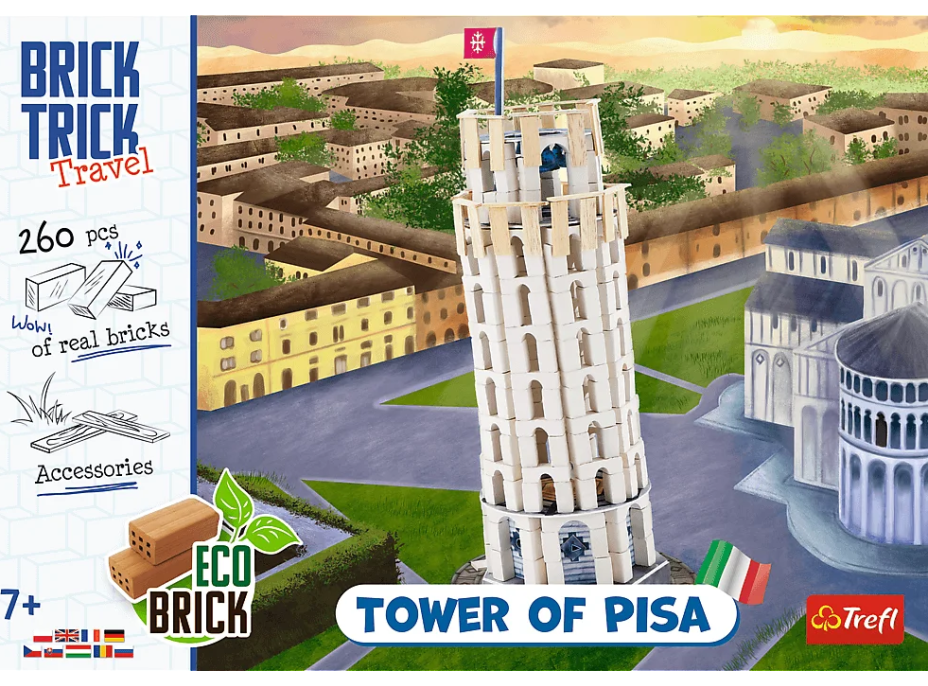 TREFL BRICK TRICK Travel: Šikmá veža v Pise L