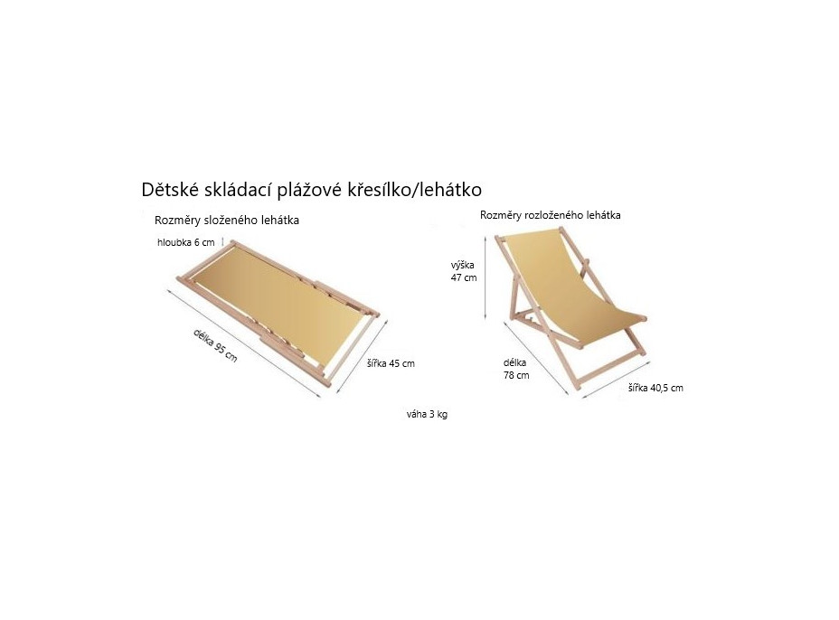 Detské skladacie lehátko - DIVOKÉ ZVIERATÁ