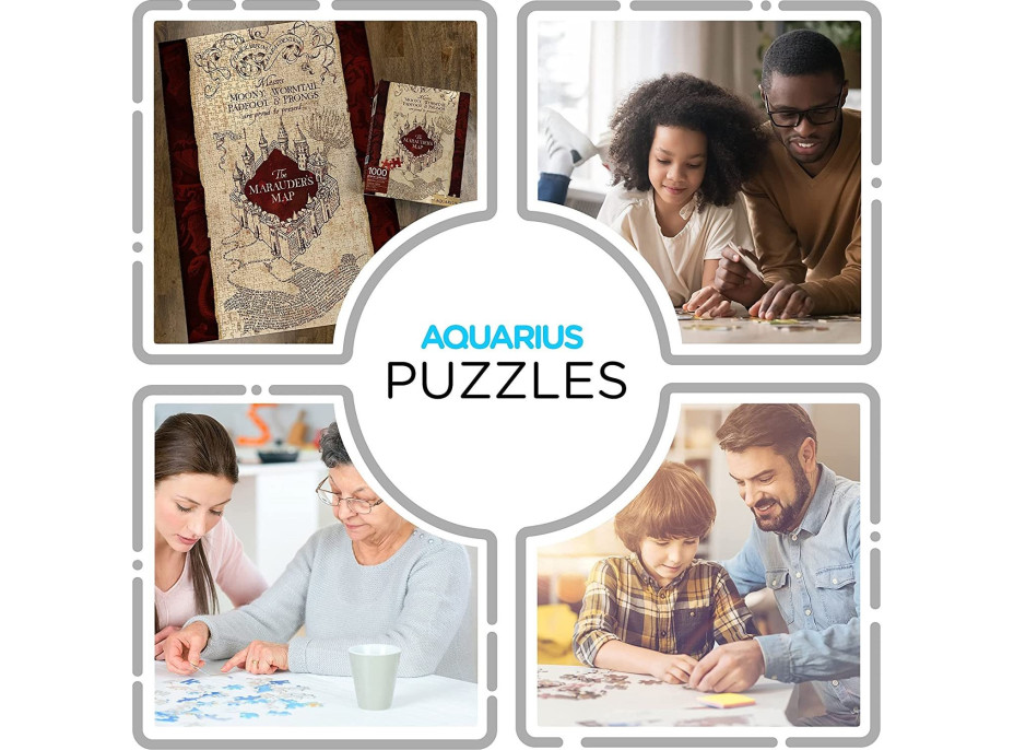 AQUARIUS Puzzle Harry Potter: Záškodnícku mapu 1000 dielikov