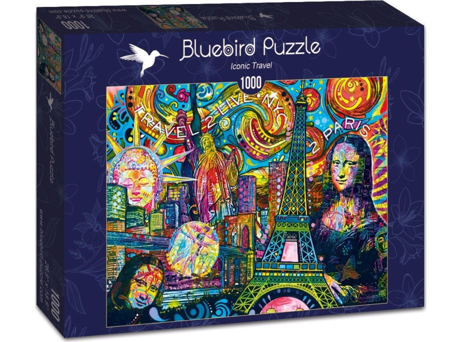 BLUEBIRD Puzzle Kultové cestovanie 1000 dielikov