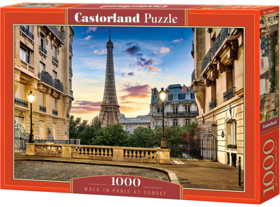 CASTORLAND Puzzle Prechádzka Parížom pri západe slnka 1000 dielikov