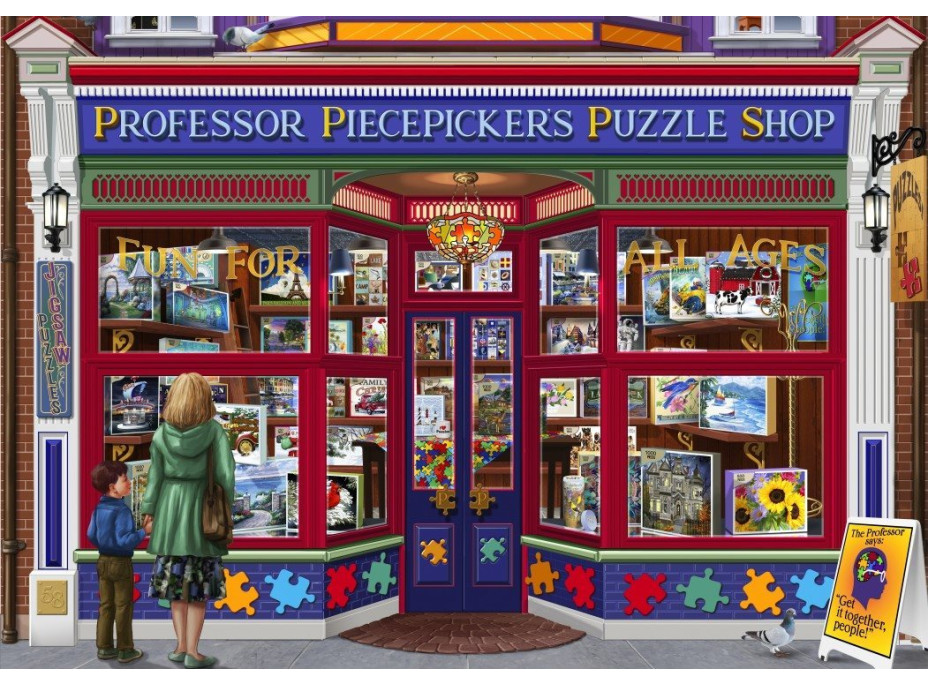 BLUEBIRD Puzzle Professor Puzzle Shop 1500 dielikov