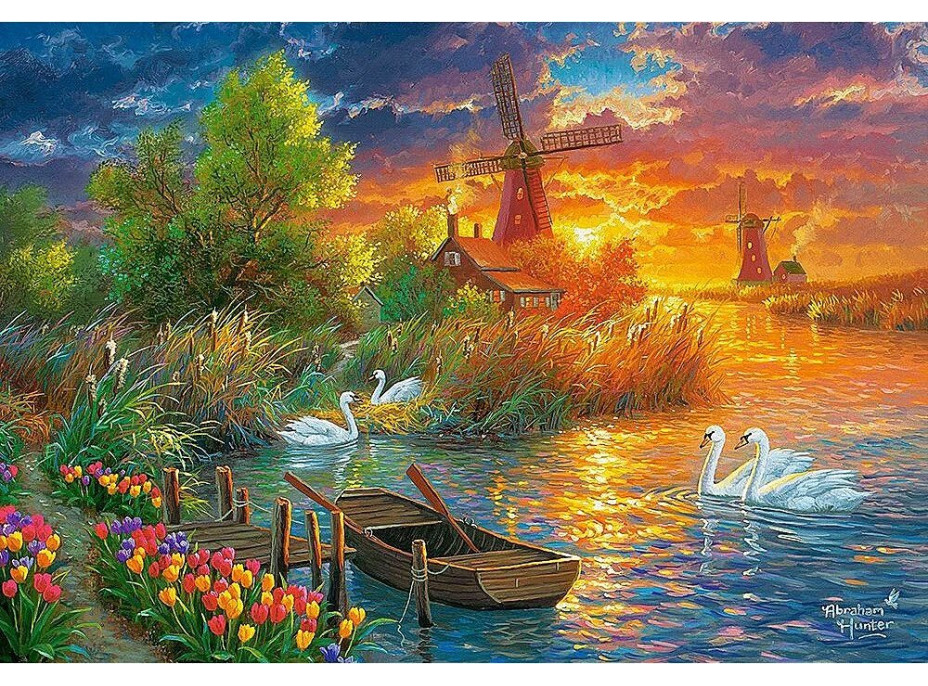 CASTORLAND Puzzle Holandská idylka 1000 dielikov