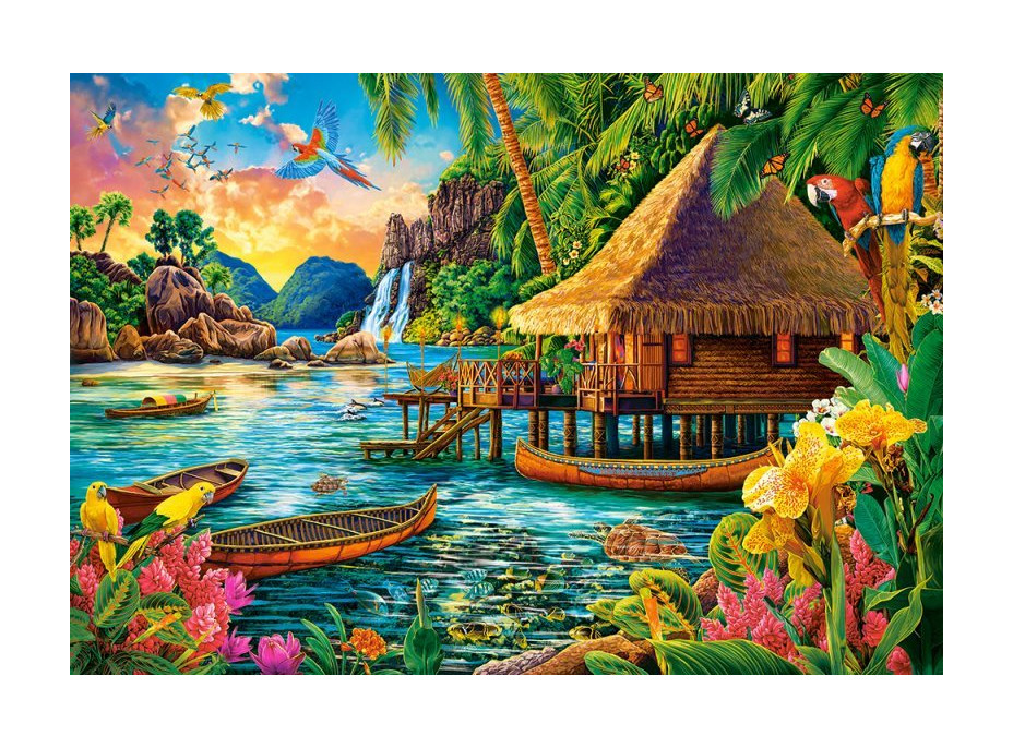 CASTORLAND Puzzle Tropický ostrov 1000 dielikov