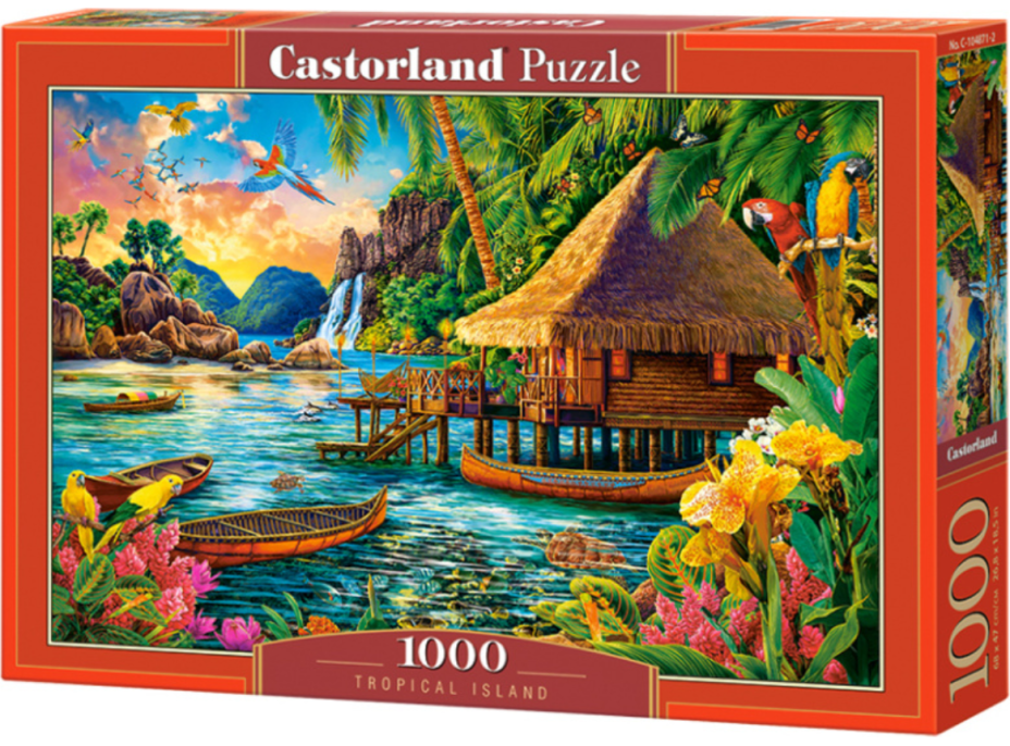 CASTORLAND Puzzle Tropický ostrov 1000 dielikov