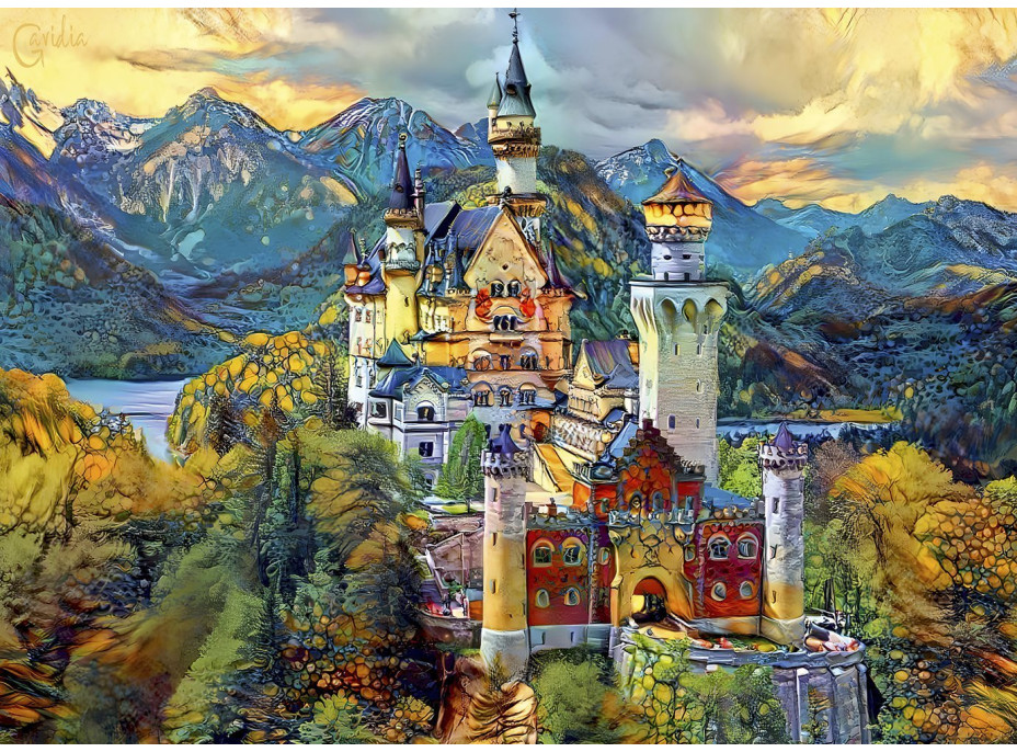 BLUEBIRD Puzzle Neuschwanstein 1000 dielikov