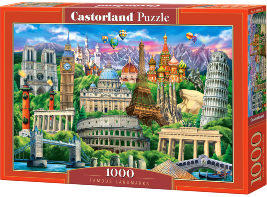 CASTORLAND Puzzle Známe pamiatky 1000 dielikov