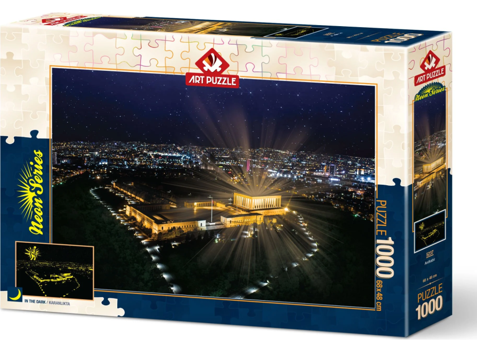 ART PUZZLE Svietiace puzzle Anıtkabir 1000 dielikov