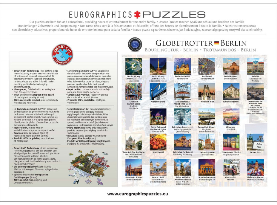 EUROGRAPHICS Puzzle Svetobežník - Berlín 1000 dielikov