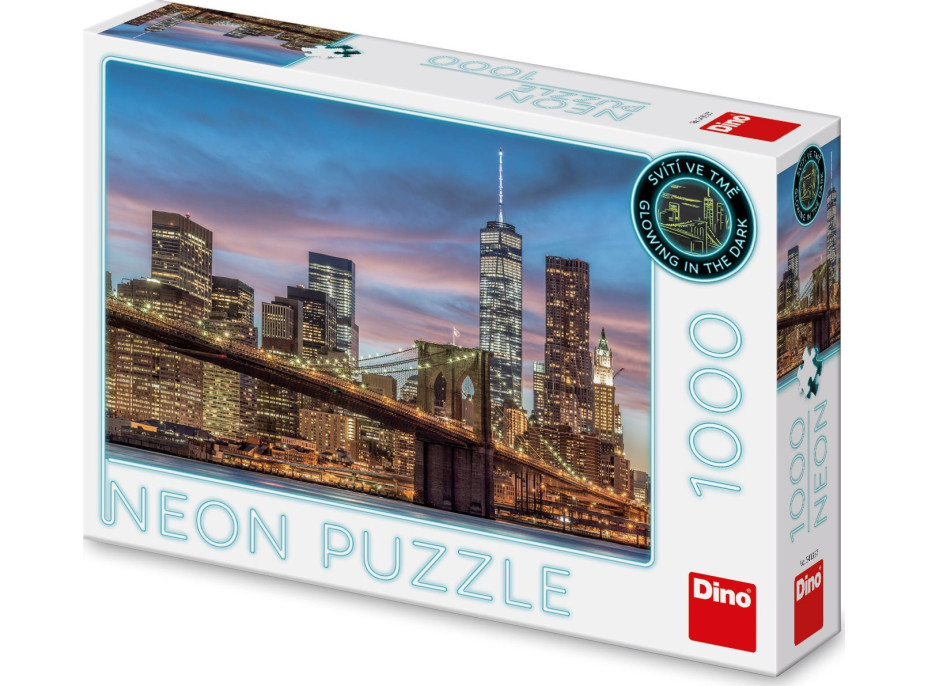 DINO Svietiace puzzle New York 1000 dielikov