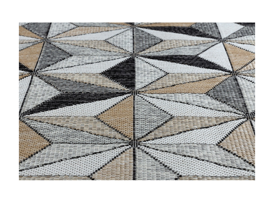 Kusový koberec Cooper Sisal Mosaic 22222 ecru/black