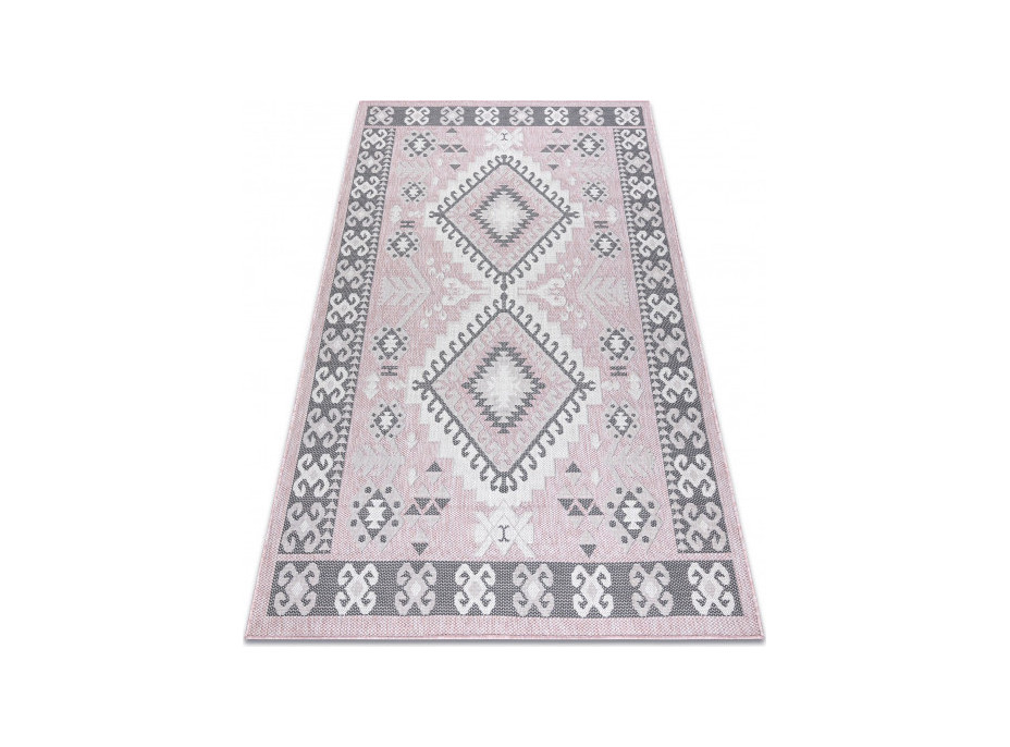 Kusový koberec Sion Sisal Aztec 3007 pink/ecru