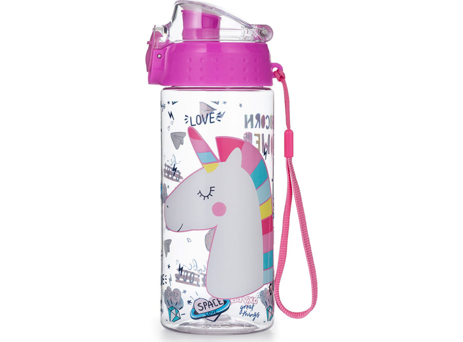 OXYBAG Fľaša na pitie OXY CLICK Unicorn iconic 500 ml