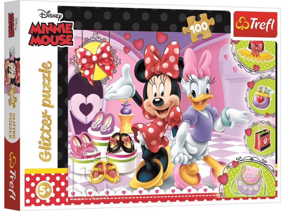 TREFL Trblietavé puzzle Minnie a Daisy 100 dielikov