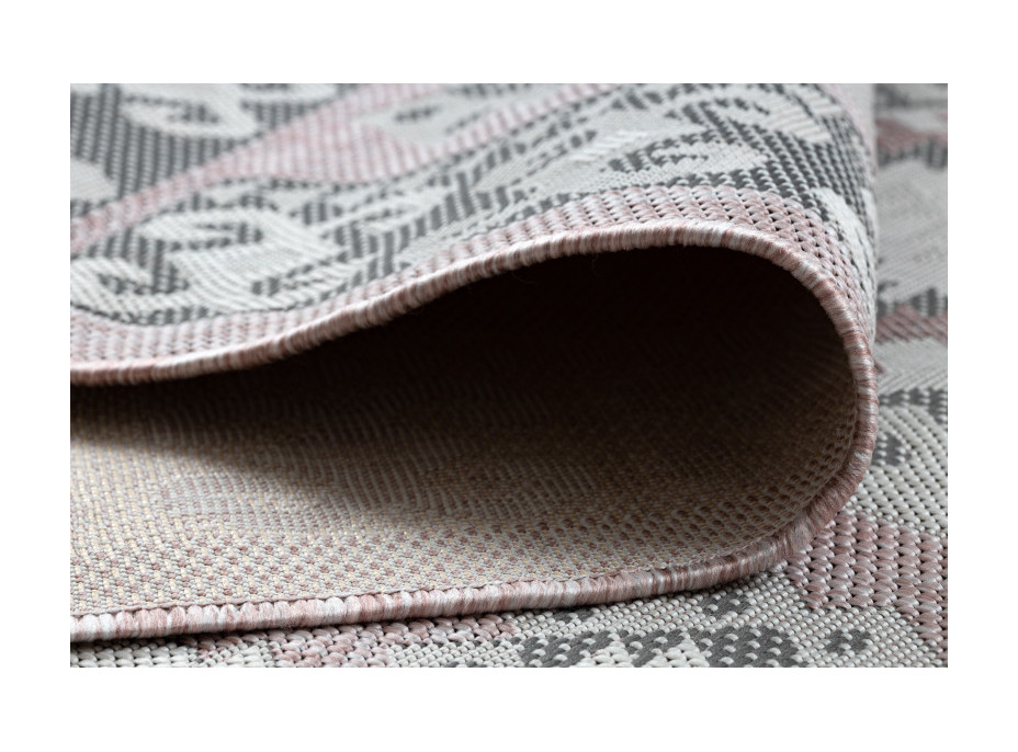 Kusový koberec Sion Sisal Aztec 3007 pink/ecru