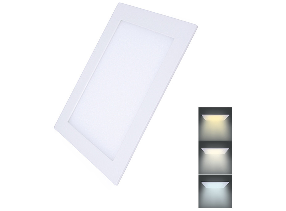 LED mini panel CCT, podhľadový, 18W, 1530lm, 3000K, 4000K, 6000K, štvorcový