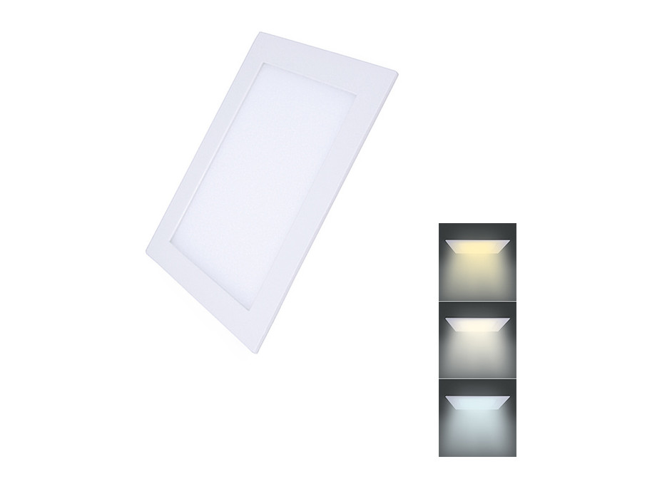 LED mini panel CCT, podhľadový, 6W, 450lm, 3000K, 4000K, 6000K, štvorcový