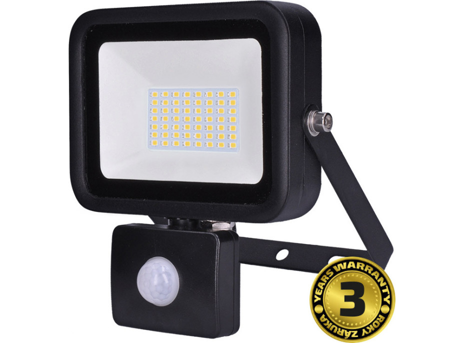 LED reflektor PRO so senzorom, 50W, 4600lm, 5000K, IP44