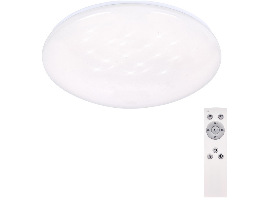 LED stropné svetlo Star, okrúhle, 24W, 2400lm, diaľkové ovládanie, 37cm