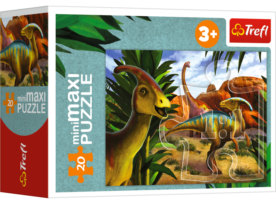 TREFL Displej Puzzle Svet dinosaurov 20 dielikov (24 ks)