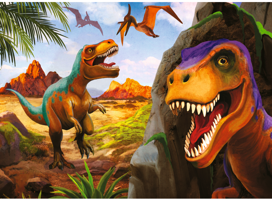 TREFL Displej Puzzle Svet dinosaurov 20 dielikov (24 ks)