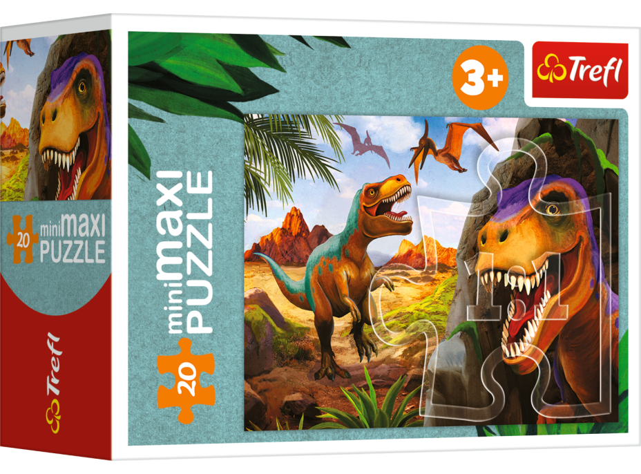 TREFL Displej Puzzle Svet dinosaurov 20 dielikov (24 ks)