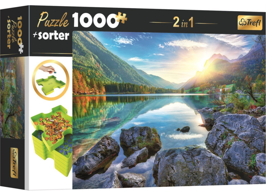 TREFL Puzzle s triedičom 2v1 Jazero Hintersee, Nemecko 1000 dielikov