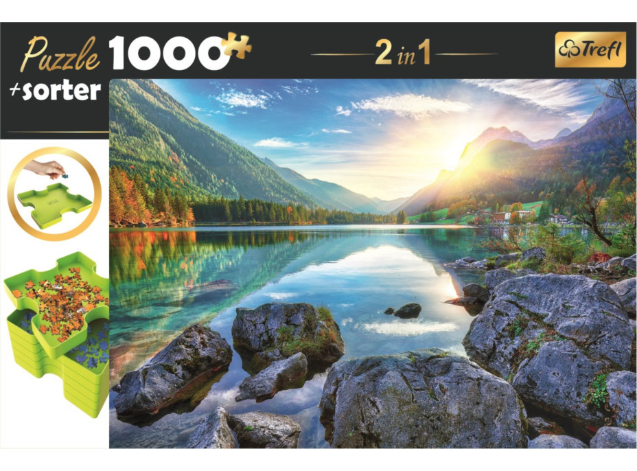 TREFL Puzzle s triedičom 2v1 Jazero Hintersee, Nemecko 1000 dielikov