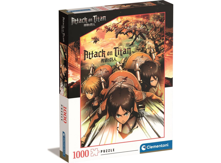 CLEMENTONI Puzzle Útok titánov (Attack on Titan) 1000 dielikov