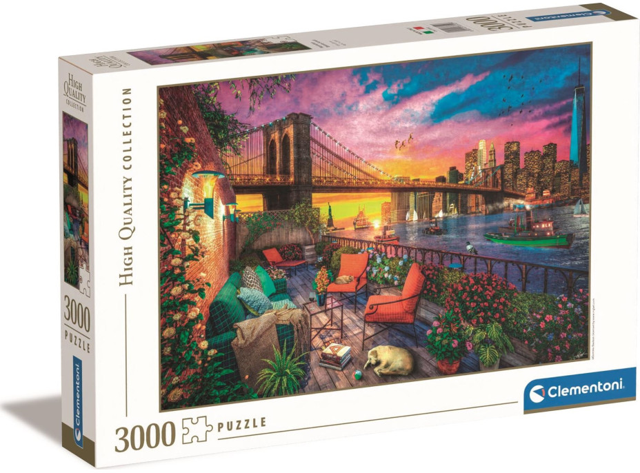 CLEMENTONI Puzzle Západ slnka nad Manhattanom 3000 dielikov