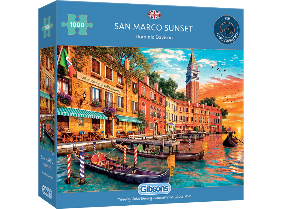 GIBSONS Puzzle Západ slnka v San Marco 1000 dielikov