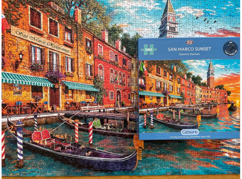 GIBSONS Puzzle Západ slnka v San Marco 1000 dielikov