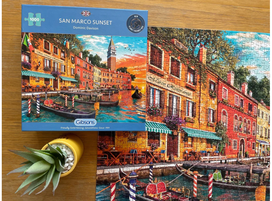 GIBSONS Puzzle Západ slnka v San Marco 1000 dielikov