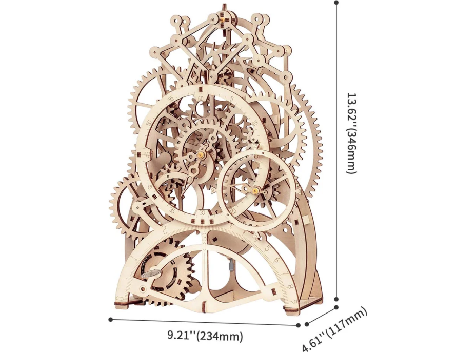 ROBOTIME Roker 3D drevené puzzle Kyvadlové hodiny 166 dielikov